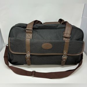 Bella Russo Duffle Tote Roller Luggage Bag Wheels Shoulder Hand Straps Zip New